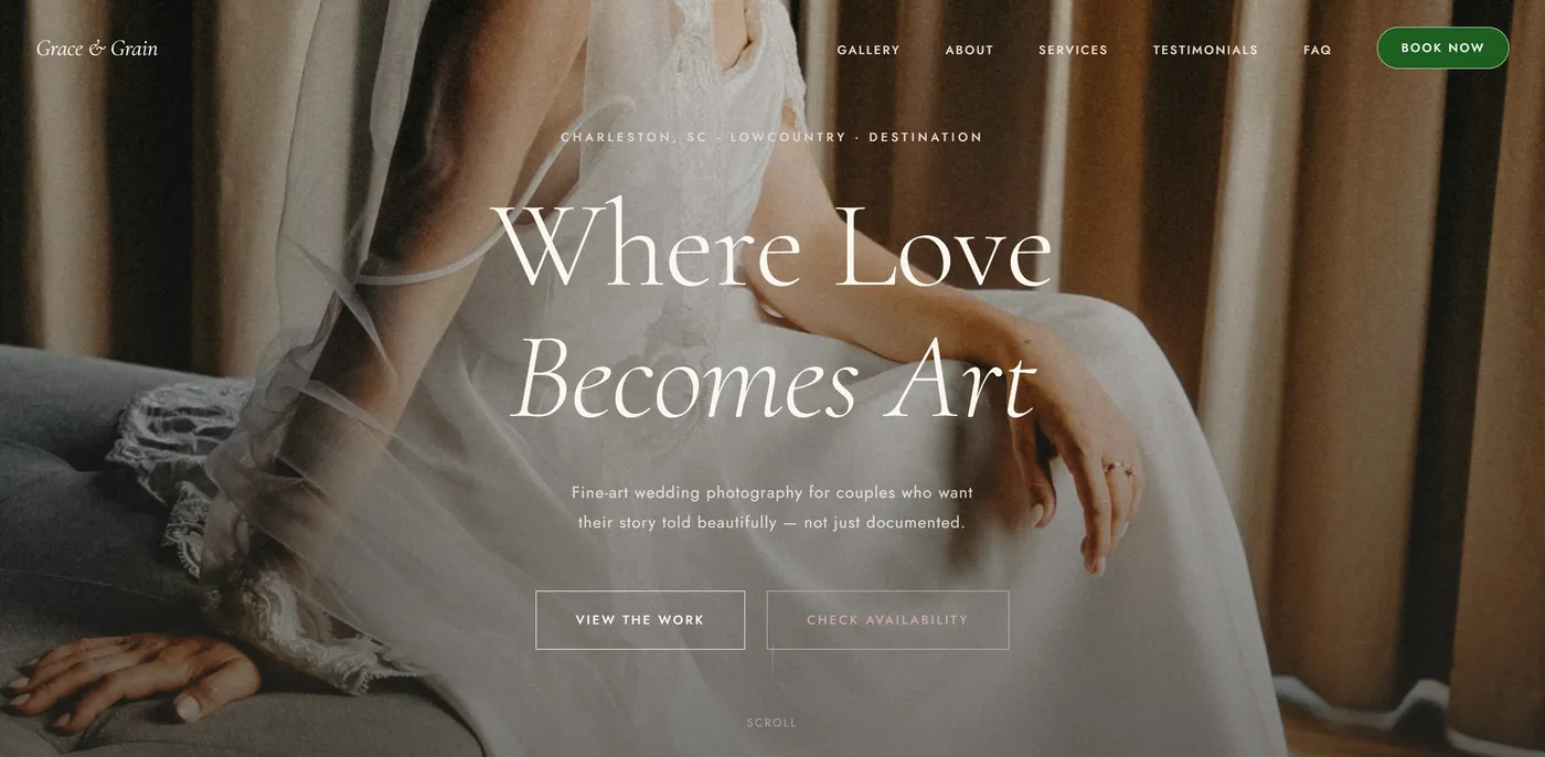 Grace & Grain — a website built by Kura