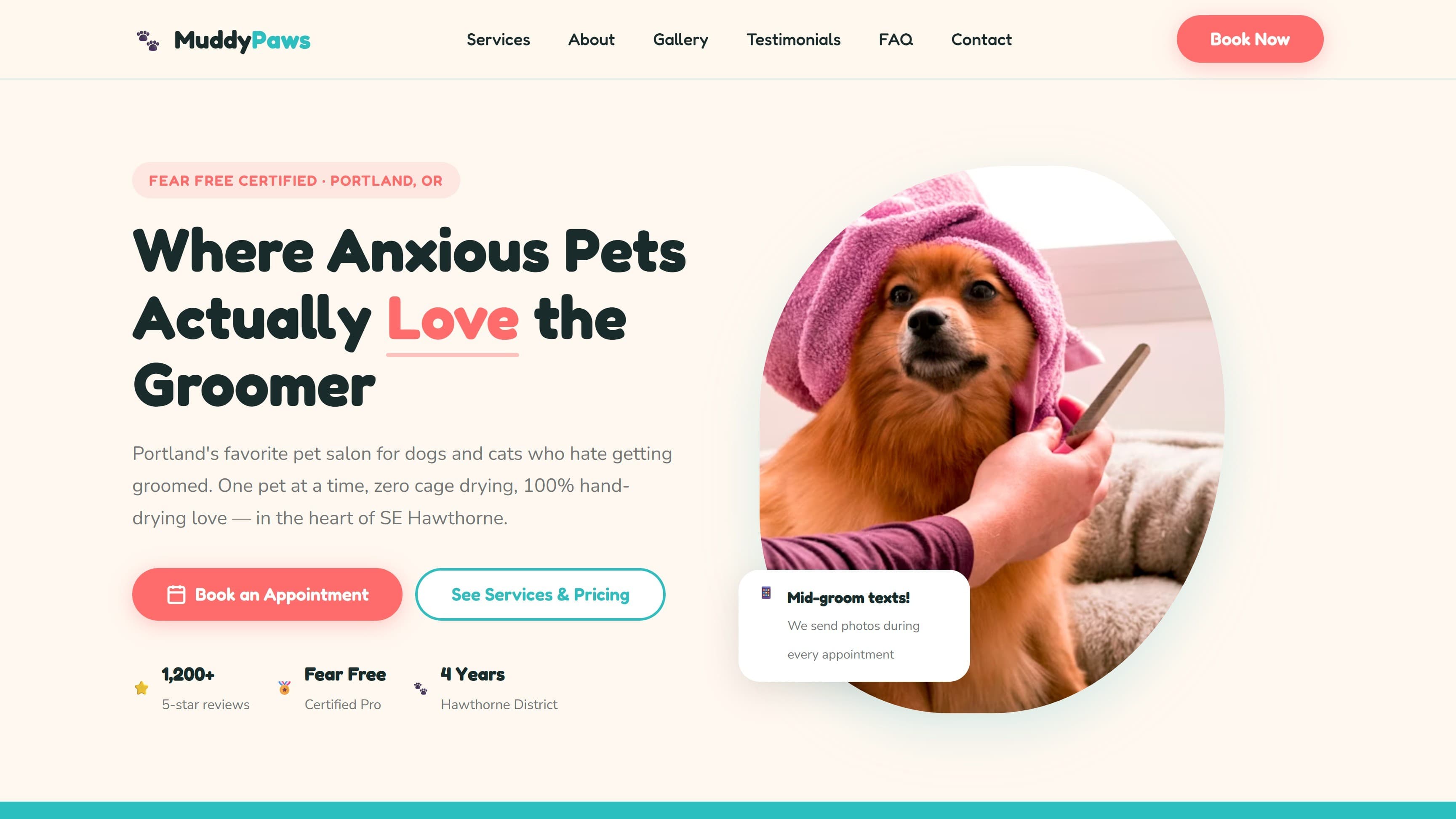 Muddy Paws — built and managed in Kura