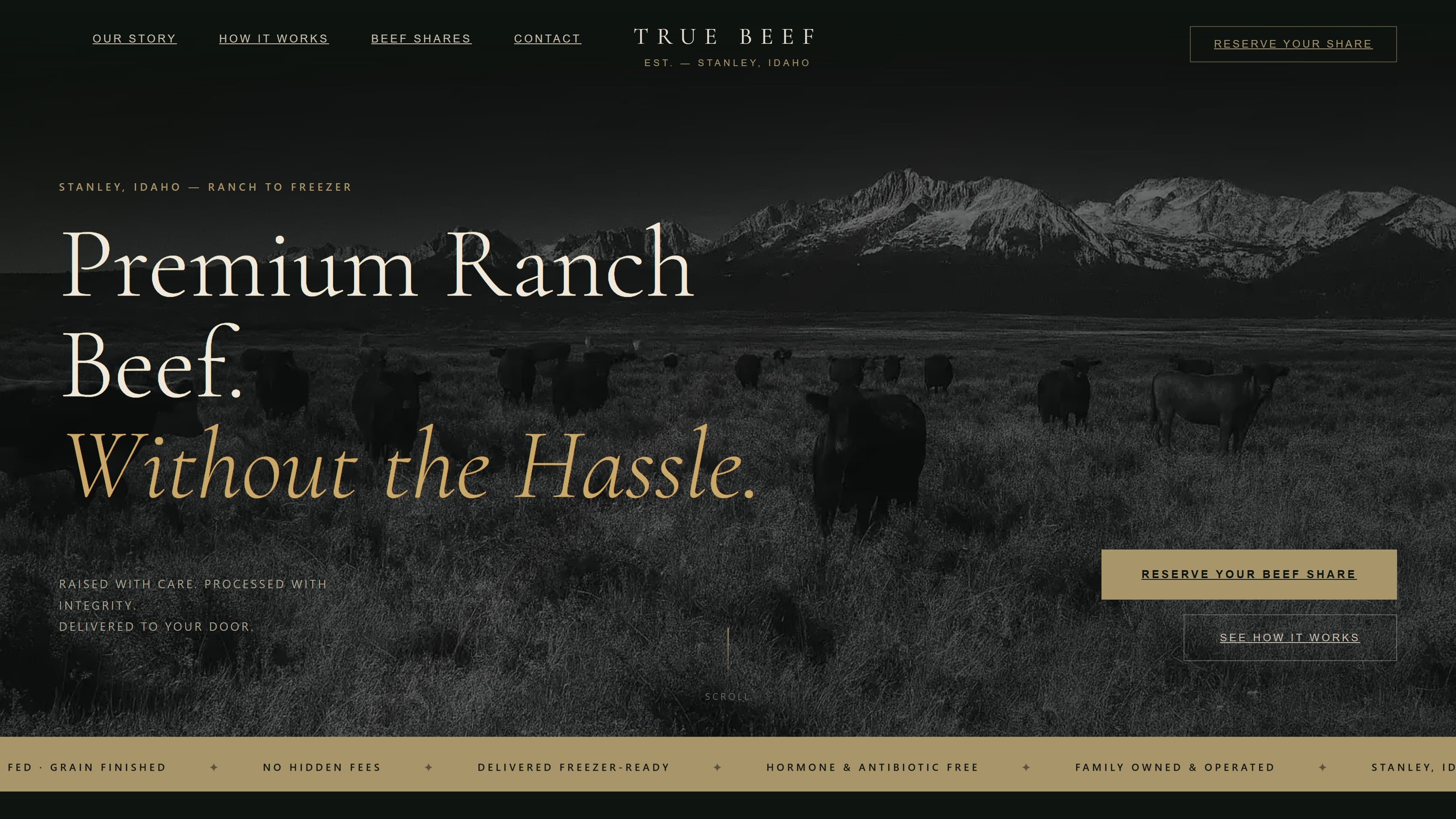True Beef — built and managed in Kura